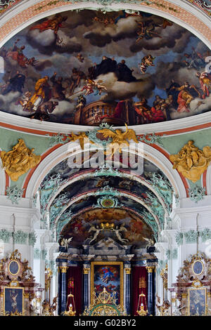 Chor der Kathedrale St. Gallen, Schweiz Stockfoto