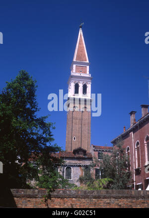 San Francesco della Vigna Campanile Kirchturm Glockenturm Castello Sestier Venedig Veneto Italien Stockfoto