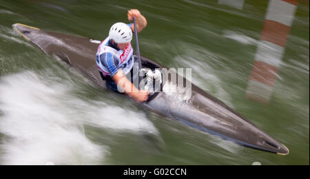 Einzigen Kanu Stockfoto