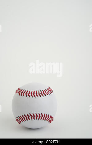 Baseball auf neutralem Hintergrund Stockfoto