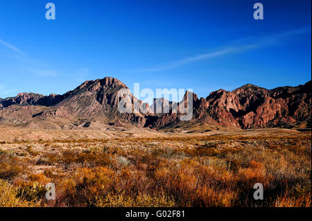 Bild der Berge in Big Bend, Texas Stockfoto