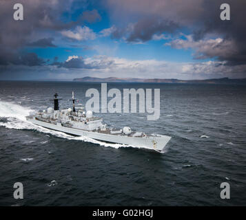 HMS Edinburgh (1985-2013) ist die letzte von 14 Typ 42 Zerstörer, die in der Royal Navy seit 1975 gewesen. Stockfoto