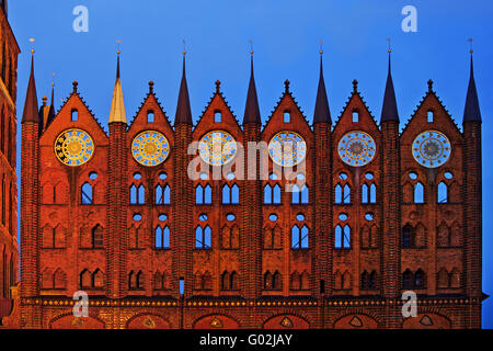 Rathaus Stralsund, Mecklenburg-Vorpommern, Deutschland Stockfoto