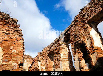 Ruine Golshany Belarus Stockfoto