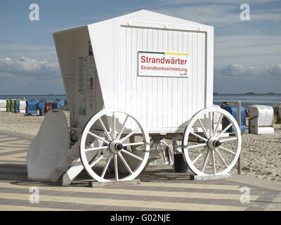 Baden-Automaten am Südstrand von Wyk auf Föhr, Deutschland Stockfoto