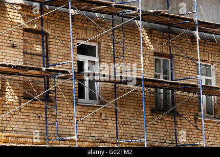 Restaurierung des Gebäudes Stockfoto