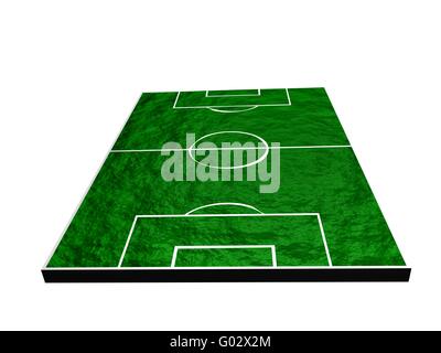 Fußballfeld Stockfoto