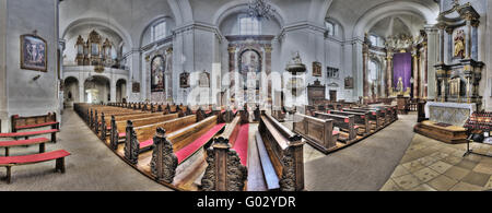 barocke Pfarrkirche in Stockerau, Weinviertel Region, Niederösterreich, Österreich Stockfoto