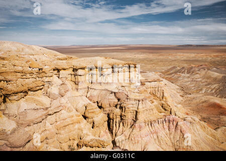 Bayanzag Flaming Cliffs Gobi Wüste Mongolei Plain Stockfoto