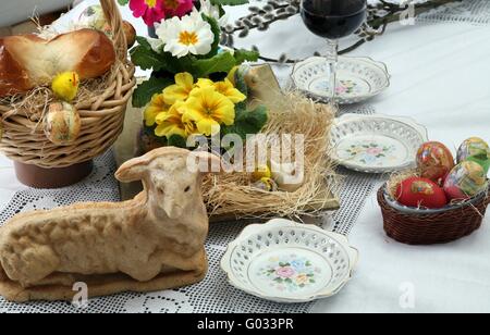 Ostern-Stillleben Stockfoto