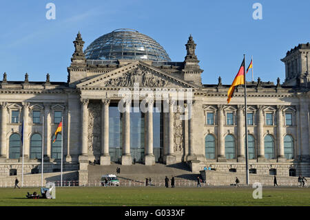 Reichstagsgebäude in Berlin Stockfoto