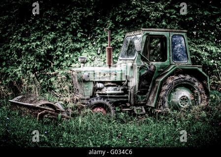 Verlassene Tracktor Stockfoto