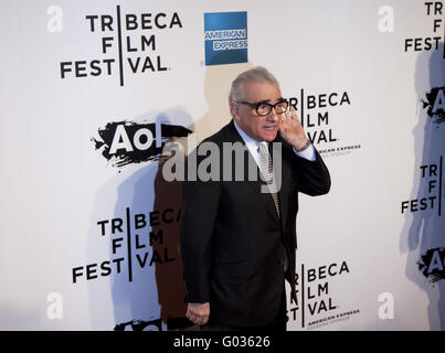 Regisseur Martin Scorsese hört auf Anfrage des Fotografen bei der Weltpremiere von The Union Stockfoto