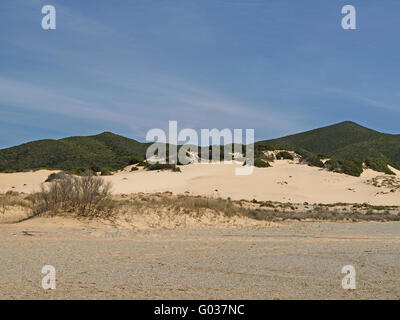 Piscinas, Dünen Landschaft, Costa Verde, Sardinien Stockfoto