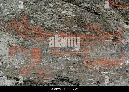 Petroglyphen 3 Stockfoto