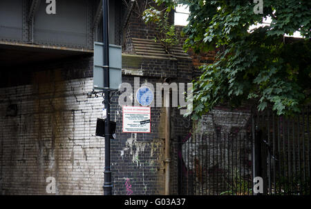 Fliegende Bombe Blue Plaque Stockfoto