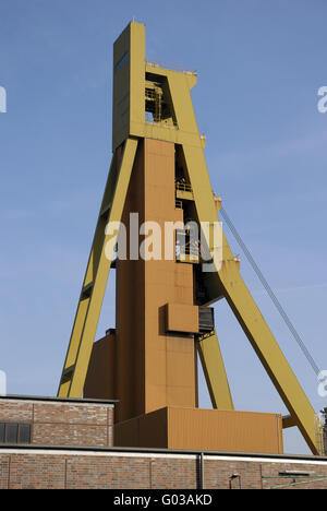 Förderturm Stockfoto