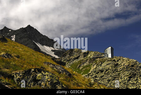 Die futuristische Velan Zuflucht, Wallis, Schweiz Stockfoto