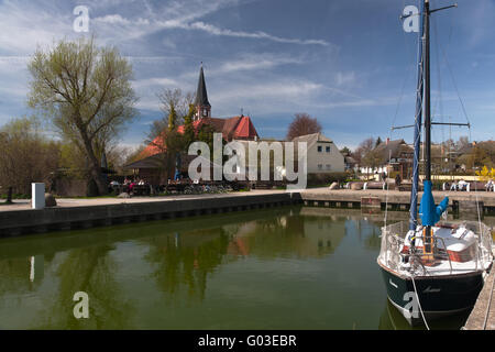 Hafen von Wustrow in der Fisch-Land, Deutschland Stockfoto