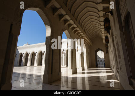 Sultan Qaboos Grand Mosque in Maskat. Stockfoto