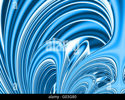 Wunderlichen abstrakte blaue Wellen und Mustern schwer Stockfoto