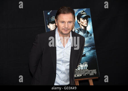 Fototermin der grau und Schlachtschiff mit Liam Neeson Stockfoto