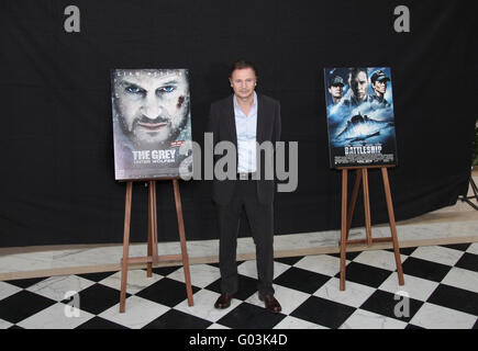 Fototermin der grau und Schlachtschiff mit Liam Neeson Stockfoto