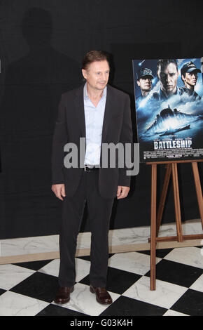 Fototermin der grau und Schlachtschiff mit Liam Neeson Stockfoto