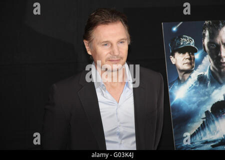 Fototermin der grau und Schlachtschiff mit Liam Neeson Stockfoto