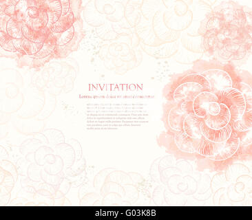 Abstrakte romantische Vektor Hintergrund Stockfoto