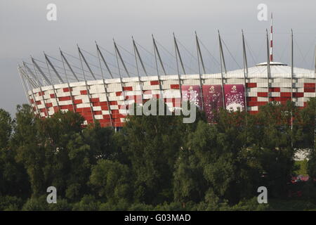 Nationalstadion in Warschau. Eröffnungstag der 2012 UEFA Fußball-Europameisterschaft. Warschau Stockfoto