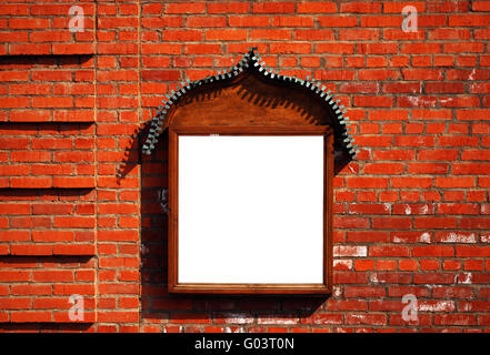 Plakat auf der Mauer Stockfoto