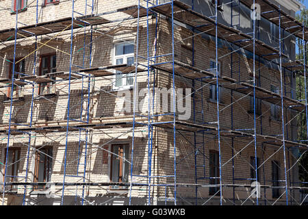 Restaurierung des Gebäudes Stockfoto