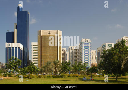 Stadtzentrum von Abu Dhabi, Vereinigte Arabische Emirate Stockfoto