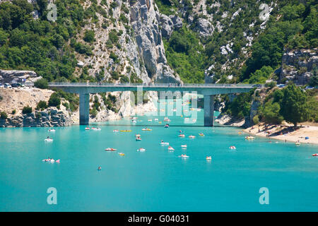 Brücke über den verdon Stockfoto