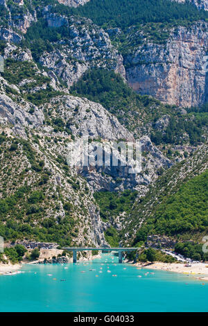 Brücke über den verdon Stockfoto