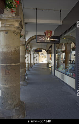Arcade an der Prizipalmarket in Münster, Deutschland Stockfoto