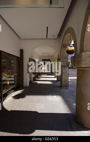 Arcade an der Prizipalmarket in Münster, Deutschland Stockfoto
