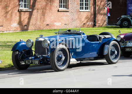 1933 Aston Martin Le Mans 1500ccm Fahrzeug in Bicester Heritage Centre. Oxfordshire, England Stockfoto