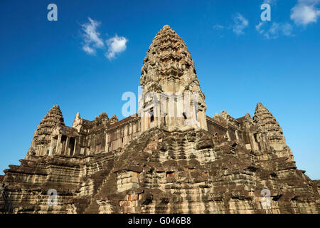 Zentralheiligtum, Siem Reap, Kambodscha, Angkor Wat (12. Jahrhundert Khmer-Tempel), UNESCO-Welterbe Angkor Stockfoto