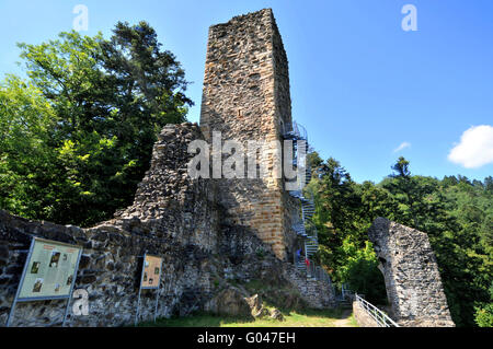 Burg Ruine Wieladingen, Rickenbach, Schwarzwald, Baden-Wurttemberg, Deutschland / Burgruine Wieladingen, Harpolinger Schloss Stockfoto