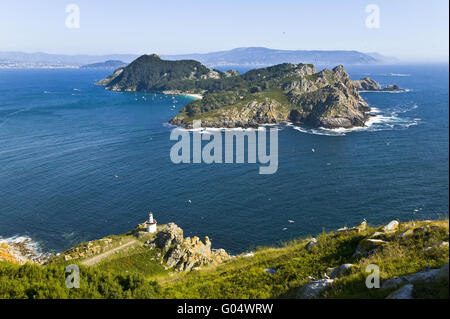 Insel von Cies, Atlantikküste, Spanien Stockfoto