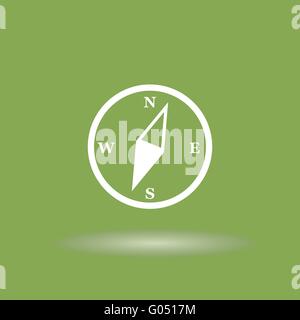 Piktogramm des Kompasses. Vektorgrafik für Design-Konzept. EPS-10 Stock Vektor
