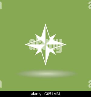 Piktogramm des Kompasses. Vektorgrafik für Design-Konzept. EPS-10 Stock Vektor