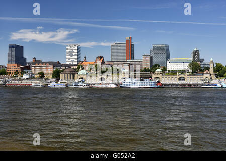 Hamburger Hafen in Deutschland Stockfoto