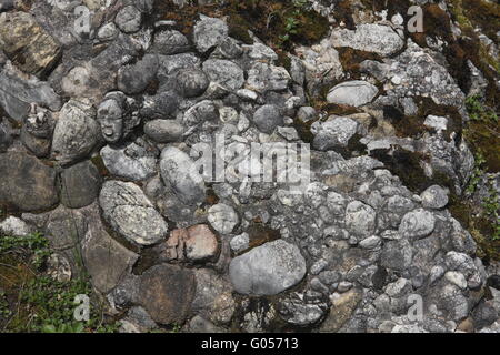 Typische geologische Formation, Molasse Konglomerat Stockfoto