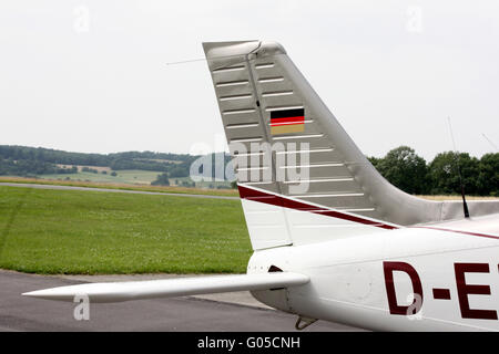 Tail Seitenruder Flugzeug piper Stockfoto