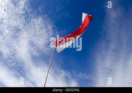 Flagge von Südtirol Stockfoto