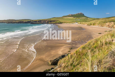 Whitesands Bay, Carn Llidi in der Nähe von St Davids - Pembrokeshire Stockfoto