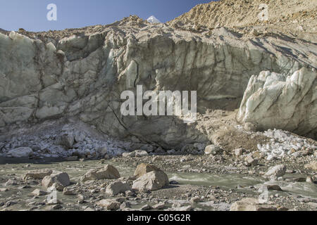 Gangotri-Gletscher-Endstation Stockfoto